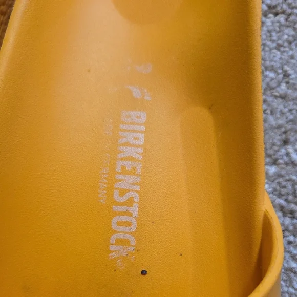 Birkenstock Bright Yellow Slides - Picture 3 of 9